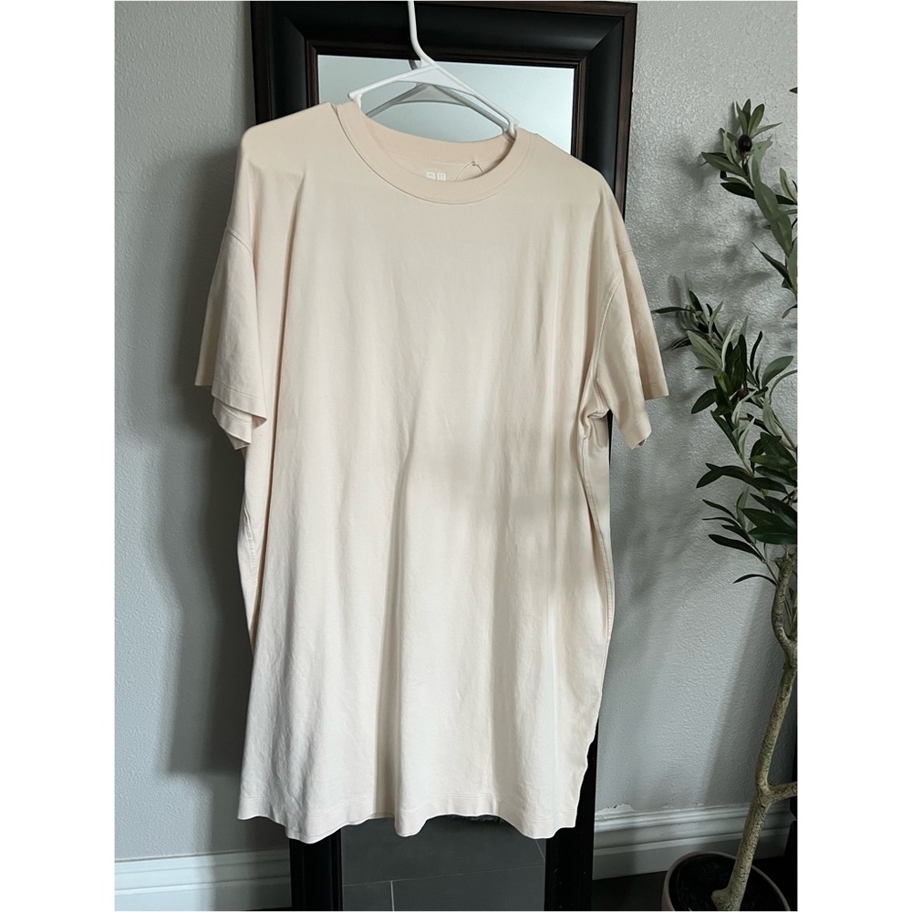 Uniqlo Cream Casual Dress